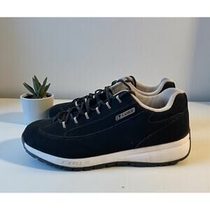 Men's LUGZ Black Sneakers Tennis Shoes Suede Size 11.5 Express Classic Low Top